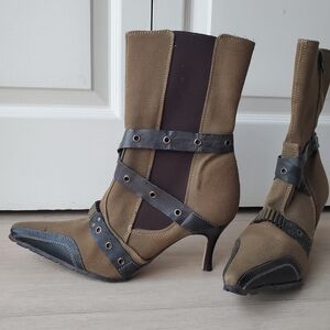 Moda In Pelle Vintage Y2k Italy Military Boots Eu Size 40 US 9